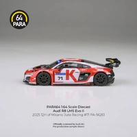 Para64 1/64 Audi R8 LMS Evo 2025 12H of Misano Juta Racing #71 LHD Diecast Model Car
