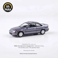 Para64 1/64 1995 Honda Civic Coupe EJ1 Horizon Grey RHD Diecast Model Car
