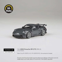 Para64 1/64 2025 Porsche 911 GT3 (992.2) Slate Grey RHD Diecast Model Car