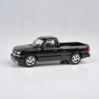 Para64 1/64 2006 Chevrolet Silverado Single Cab Onyx Black Diecast Model Car