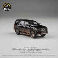 Para64 1/64 2023 Toyota Fortuner Attitude Black w/ Mud Effect Diecast Model Car