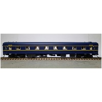 Powerline HO Victorian Carriage S-Car 6 BS Blue & Yellow VR-BG-AD