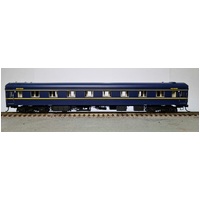 Powerline HO Victorian Carriage S-Car 7 BS Blue & Yellow VR-BG-AD