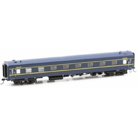 Powerline HO Victorian Carriage S-Car 8 BS Blue & Yellow VR-BG-AD