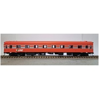 Powerline HO Victorian Carriage S-Car 210AS Tangerine and Silver Ribbon V/Line