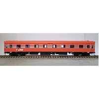 Powerline HO Victorian Carriage S-Car 10BRS Tangerine with Silver Ribbon V/Line