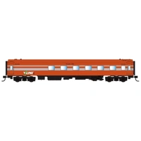 Powerline HO Victorian Carriage S-Car 10BRS Tangerine with Silver Ribbon V/Line