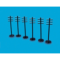Peco OO Modelscene Telegraph Poles 6pkt