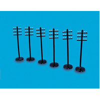 Peco OO Modelscene Telegraph Poles 6pkt