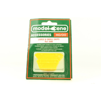 Peco OO Modelscene Skips (Large and Small)- Yellow (No Name)