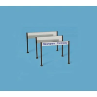 Peco OO Modelscene Station Nameboards- Modern Type