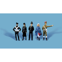 Peco OO Modelscene Public Services Personnel (Pack of 5)