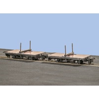 Peco OO-9 4 Wheel Wagon - Bolster