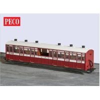 Peco OO-9 Centre Observation Coach Lynton and Barnstaple Livery No 10