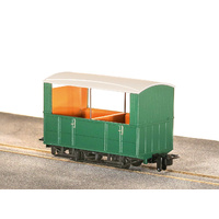 Peco OO-9 4 Wheel Open Side Coach Green