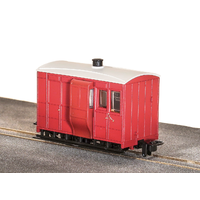Peco OO-9 4 Wheel Brake Coach Red