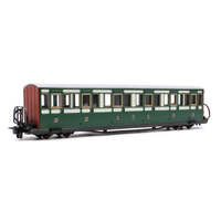 Peco Glt OO-9 - Fr Short "Bowsider" Bogie Coach  Early Preservation Green 19