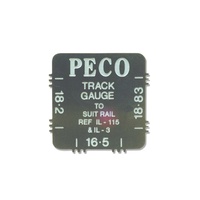 Peco S/Steel Track Gauge 16.5, 18.2 and 18.83mm 