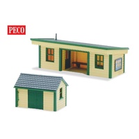 Peco OO Platform Shelter Timber
