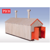 Peco HO Corrugated Iron Engine Shed Lasercut Kit