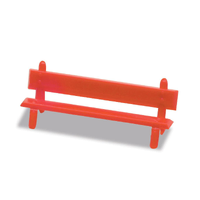 Peco OO Platform Seats Red 12pce