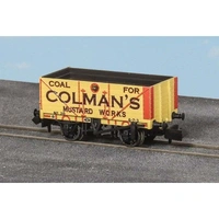 Peco N RTR 9ft 7 Plank Open Wagon Colmanæs Mustard