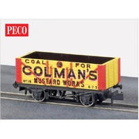 Peco N Colman's Mustard 7 Plank Wagon