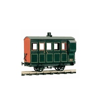 Peco O 4 Wheel Coach/Brake Green Kit