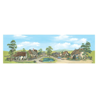 Peco N Backscene: Village With Pond