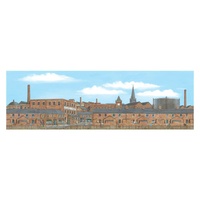 Peco N Backscene: Old Industrial Town Centre