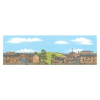 Peco N Backscene: Old Industrial Town Extension