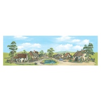 Peco N Backscene: Village With Pond