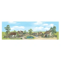 Peco N Backscene: Village With Pond