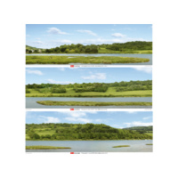 Peco River Valley - Photographic Backscene 3 Sheets total size 2400mm x 333mm