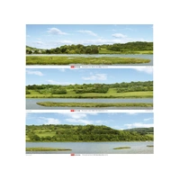 Peco River Valley - Photographic Backscene 3 Sheets total size 2400mm x 333mm