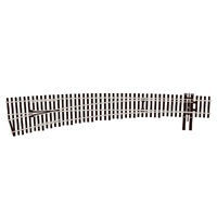 Peco OO/HO #7 Curved Left Hand Turnout Insulfrog