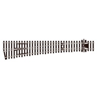 Peco OO/HO Large Radius Left Hand code 75 Electrofrog Turnout