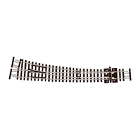 Peco N Curved Double Radius Right Hand Turnout code 55