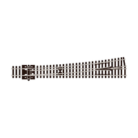 Peco N Left Hand Point Large Radius Electrofrog Turnout code 80