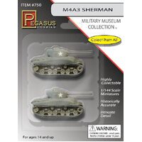 Pegasus 750 M4A3 Sherman Tanks (2 per pack)