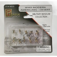 Pegasus 1/144 WW2 US Desert Soldiers PrePainted PEG-0855