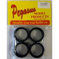 Pegasus 1/24 Tires Wide Low Profile for Scale Models [1200]