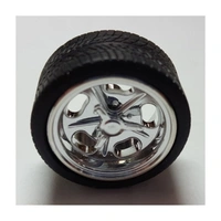 Pegasus 1/24 "Schueys" 19" Rims W/Tires Chrome for Scale Models [1279]