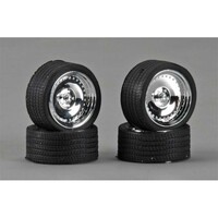 Pegasus 1/24 23" "Cls" Rims W/Tires Chrome for Scale Models [2311]