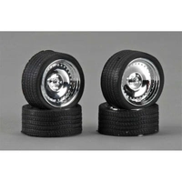 Pegasus 1/24 23" "Cls" Rims W/Tires Chrome for Scale Models [2311]