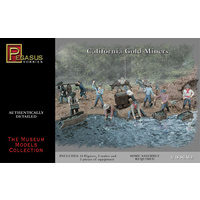 Pegasus 1/72 California Gold Miners Plastic Model Kit [7007]