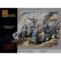 Pegasus 1/72 German Mortar Team (Granatwerfer) Plastic Model Kit [7204]