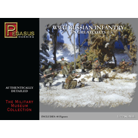 Pegasus 1/72 WWII Russian Infantry in Greatcoats (40) PEG-7271