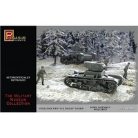 Pegasus 7671 T-26 Soviet Tanks (2 per pack)