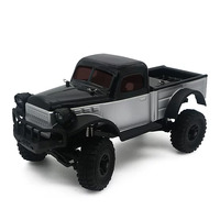 Panda Hobby Tetra K1 1/18 Sport 1950's RTR Crawler, Silver / Black, PHT1802SB